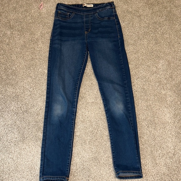 Girls Levi’s pull on skinny jeggings size 12 great condition adjustable waist - Picture 1 of 6